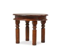 Rest Relax Jaipur Sheesham Round Coffee Table 55Cm Brown