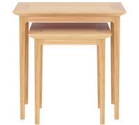 Rest Relax Keswick Oak Nest of 2 Tables in Beige Rest Relax Beige