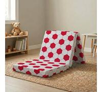 Rest Relax Kids Folding Chair Z Bed Mattress, Visco Therapy Badenia, Convertible Futon Floor Mattress, Soccer/red, 8Cm / 3" Deep