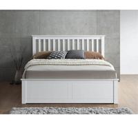 Rest Relax Manhattan White Wooden Ottoman Bed