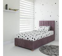 Rest Relax Olivia Fabric Ottoman Single Bed Pink