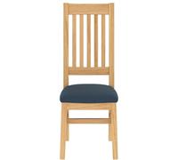 Rest Relax Pair Of Keswick Oak Dining Chairs Beige