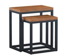 Rest Relax Sierra Acacia Nest Of 2 Tables Brown