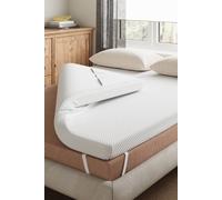 Rest Relax Visco Therapy 5cm Cool Blue Memory Foam Mattress Topper in White | Size: Single Rest Relax White Single