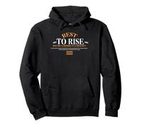Rest To Rise - Urban Typography Streetwear Pullover Hoodie
