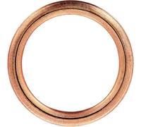 Restagraf 30pcs Drain Seal 16x22x2mm Copper Round - Compatible with Citroen, Dacia, DS, FIAT, Ford, Jeep, Mercedes, Mini, Mitsubishi, Nissan, Opel, Peugeot, Renault, Smart, Toyota, Volvo