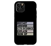 Restart Answer Cite Evidence Funny Citation English Teacher Case for iPhone 11 Pro