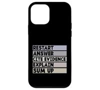 Restart Answer Cite Evidence Funny Citation English Teacher Case for iPhone 12 mini
