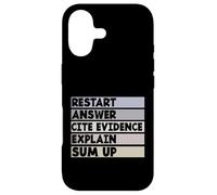 Restart Answer Cite Evidence Funny Citation English Teacher Case for iPhone 17