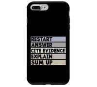 Restart Answer Cite Evidence Funny Citation English Teacher Case for iPhone 7 Plus/8 Plus