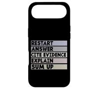 Restart Answer Cite Evidence Funny Citation English Teacher Case for iPhone Air