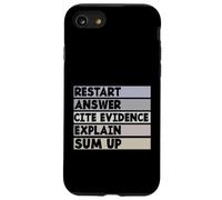 Restart Answer Cite Evidence Funny Citation English Teacher Case for iPhone SE (2020) / 7/8