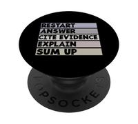 Restart Answer Cite Evidence Funny Citation English Teacher PopSockets Adhesive PopGrip