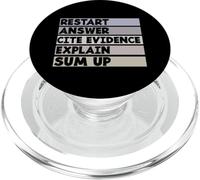 Restart Answer Cite Evidence Funny Citation English Teacher PopSockets PopGrip for MagSafe