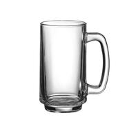 Restaurant business simple, exquisite, large-capacity thickened glass large draft beer cup-5th cup 380ml.