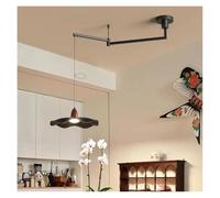 Restaurant Chandelier Nordic Retro Lotus Leaf Indoor Bedroom Lighting Fixtures(Warm Light,1 Head-B)