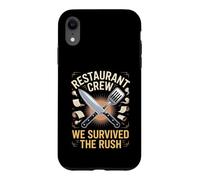 Restaurant Crew We Survived the Rush Waiter Server Case for iPhone XR