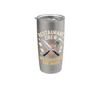 Restaurant Crew We Survived the Rush Waiter Server Stainless Steel Insulated Tumbler