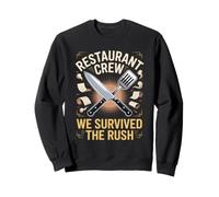 Restaurant Crew We Survived the Rush Waiter Server Sweatshirt