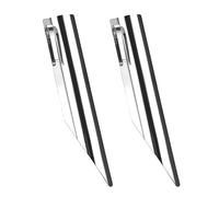Restaurant Crumb Sweepers for Servers, 2Pcs Stainless Steel Crumb Collector Crumbers for Servers Portable Polished Table Crumb Sweeper Curved Cake Scraper for Kitchen