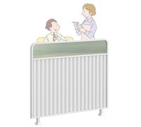 Restaurant Dining Room Dividers - Elegant White Glass Partition for Fondue & Chinese Cuisine - Stylish Low Fence 80x120cm (31.5x47.2in) - Perfect for Office & Home Decor