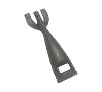 Restaurant Grade Cast Iron Tongs for Steak Handling Barbecue Plate Clip Grip Food Service Utensils Teppanyaki Spatula Tongs