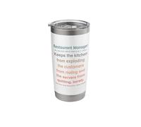 Restaurant Manager Stainless Steel Insulated Tumbler