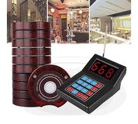 Restaurant Pager Wireless, With 10/20/30 Receivers, 999 Channel+ 3 Prompt Modes, for Customer Queue Number - Call Long Range, For Fast Food Cafe Food Court,10pagers
