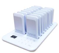 Restaurant Paging System,Guest Paging Queuing System,16 Pagers,Extra Long Standby Time of 48 Hours,300M Distance, for Cafe School Nurse Food Truck, HUANGHAIQIU