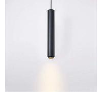 Restaurant Pendant Lights Modern Pendant Ceiling Lamps Spotlight Cylindrical Long Tube Hanging Lamp Downlight Light Fixtures for Kitchen Island Counter Suspension Lamps,6000K,Height 50Cm