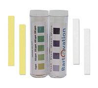 Restaurant Sanitizer Test Kit for Quaternary Ammonium (QAC, Multi Quat) 0-400 ppm & Chlorine 10-200 ppm Test Paper [2 Vials of 100 Paper Strips]