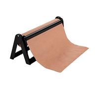 Restaurantware Black Steel Paper Cutter / Dispenser - Serrated Blade, Rubber Feet, Wall/Counter Mountable, 20.2 x 6.7 x 8 Inch, Ideal for 18 Inch Butcher Paper Rolls