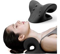 RESTCLOUD Neck and Shoulder Relaxer, Cervical Traction Device for TMJ Pain Relief and Cervical Spine Alignment, Chiropractic Pillow, Neck Stretcher (Black)