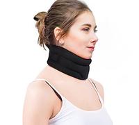 RESTCLOUD Neck Brace for Neck Pain Relief, Cervical Collar for Sleeping, Soft Foam Neck Support Relieves Pain & Pressure in Spine, Wraps Keep Vertebrae Stable and Aligned (3" Depth Collar, M)