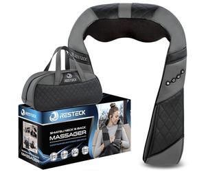 RESTECK Massagers for Neck and Back with Heat - Deep Tissue 3D Kneading Pillow, Electric Shiatsu Shoulder Massage, Foot, Legs,Body - Relieve Muscle Pain - Office, Home & Car