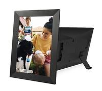 RESTEQ 10.1 Inch Digital Photo Frame with Wi-Fi, Touch Screen, 32GB Storage, IPS HD Display, Auto Rotate, Slideshow, Black