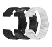 RESTEQ 20mm Nylon Watch Band Set 3 Pieces Adjustable Breathable Smart Watch Strap with Quick Release