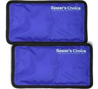 Rester's Choice Gel Cold & Hot Packs (2-Piece Set) Medium 5x10 in. Reusable Warm or Ice Packs for Injuries, Hip, Shoulder, Knee, Back Pain - Hot & Cold Compress for Swelling, Bruises, Surgery