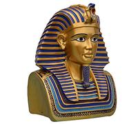 RESTEY Tutankhamun Bust Statue,Egyptian Ornament Sculpture, Home Decoration Figurine