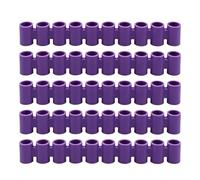 RestfulLux Silicone Marker Organizer Case, 3D Print Portable Storage Tube | Premium food grade silicone storage tube for desk organization and travel Purple 5pcs