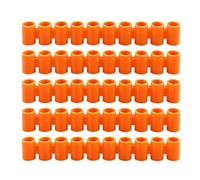 RestfulLux Silicone Marker Organizer Case, 3D Print Portable Storage Tube | Premium food grade silicone storage tube for desk organization and travel Orange 5pcs