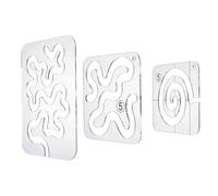 Restikiant Using Quilting Templates Rulers: Quilting Templates for Machine Quilting -Free Motion Quilting Template,Quilting Rulers