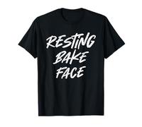 Resting Bake Face Funny Baker Baking Cookie Lover Graphic T-Shirt