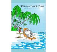 Resting Beach Face: Cartoon Cat Journal