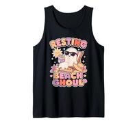Resting Beach Ghoul Cute Ghost Summerween Kawaii Tank Top