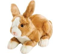 Resting Beige & White Rabbit Plush Soft Toy - Brand New Sealed