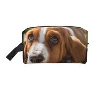 Resting Dog Water-Resistant Travel Toiletry Organizer Bag, Large Capacity Portable Cosmetic Storage for Gym/Daily Essentials