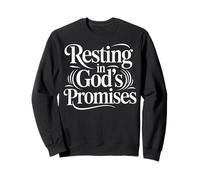 Resting in God's Promises Christian Faith Bible Verse Sweatshirt
