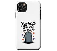 Resting in Peace... Eventually Funny Halloween Tombstone Case for iPhone 11 Pro Max