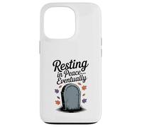 Resting in Peace... Eventually Funny Halloween Tombstone Case for iPhone 13 Pro
